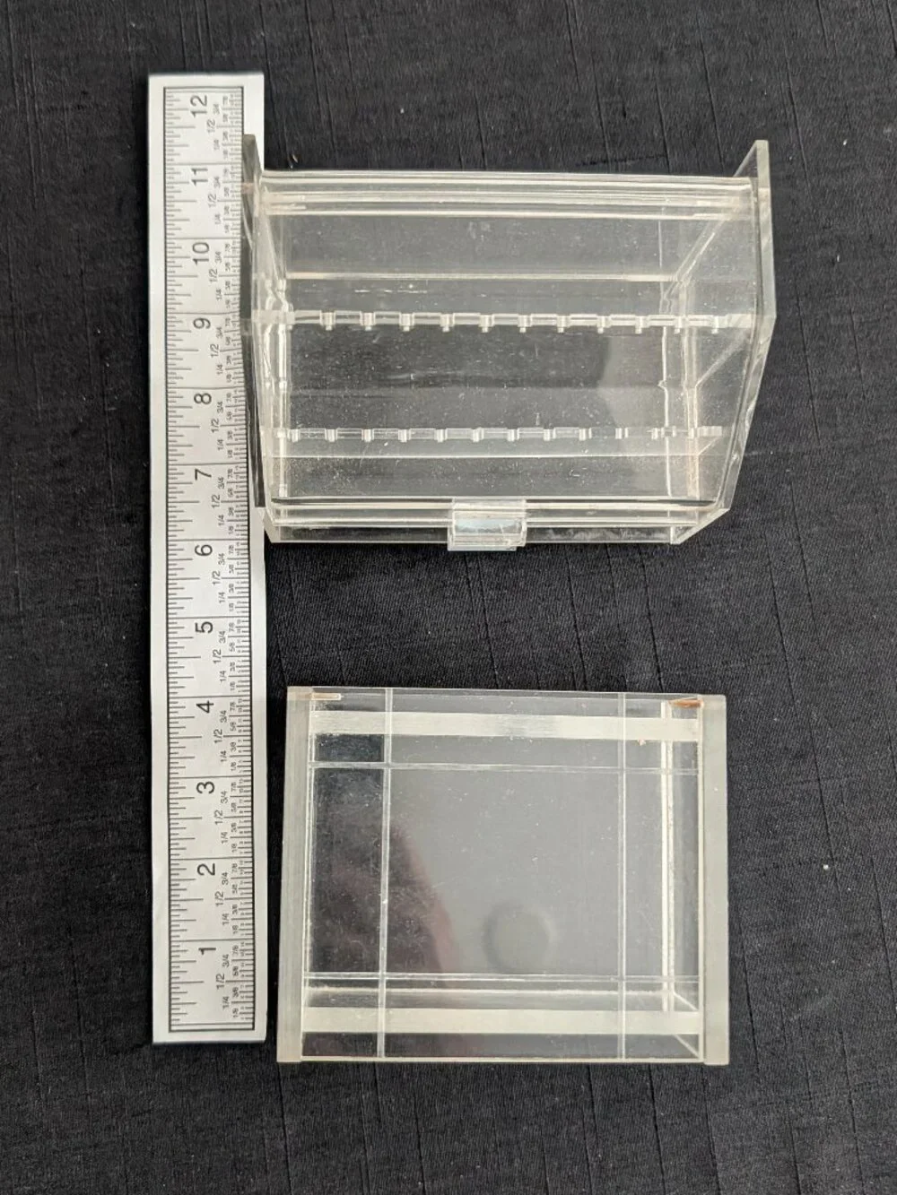 Vintage Clear acrylic jewelry boxes